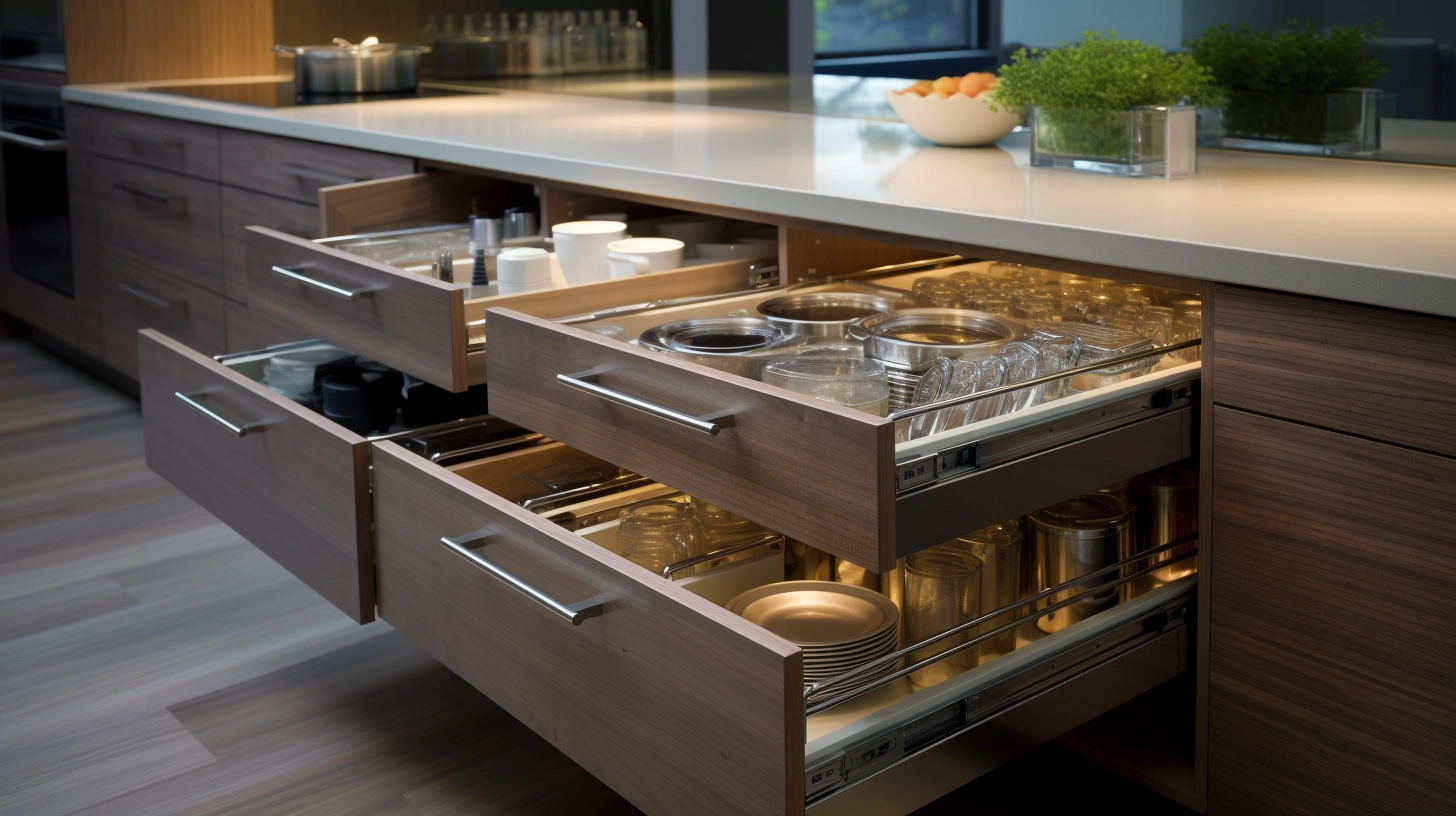 Kitchen Cabinet Drawers for easy Organizing